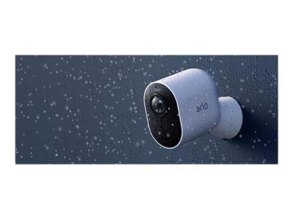 Arlo Ultra 2 Spotlight Camera - Add-on - nettverksovervåkingskamera - utendørs, innendørs - værbestandig - farge (Dag og natt) - 8 MP - lyd - trådløs Sort, Hvit