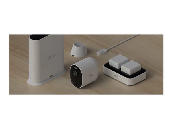 Arlo Ultra 2 Spotlight, IP-turvakamera, Sisätila ja ulkotila, Langaton, FCC, CE, IC, EuP1275, WERCS, Seinä, Musta, Valkoinen musta, Valkoinen