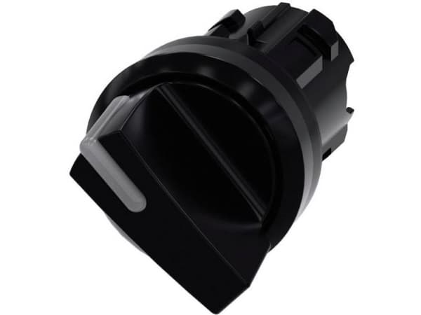 Siemens 3SU1002-2BF10-0AA0 Vridbar omkopplare Frontring plast, kan belysas Spännanordning Svart 1 x 90 ° 1 st