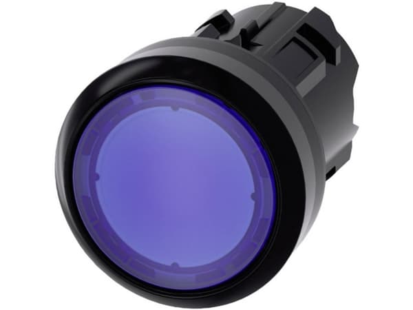 Siemens 3SU10010AB500AA0, Plast, IP66, IP67, IP69, IP69K, Sort, Blå, 2,2 cm, 29,5 mm, 29,5 mm
