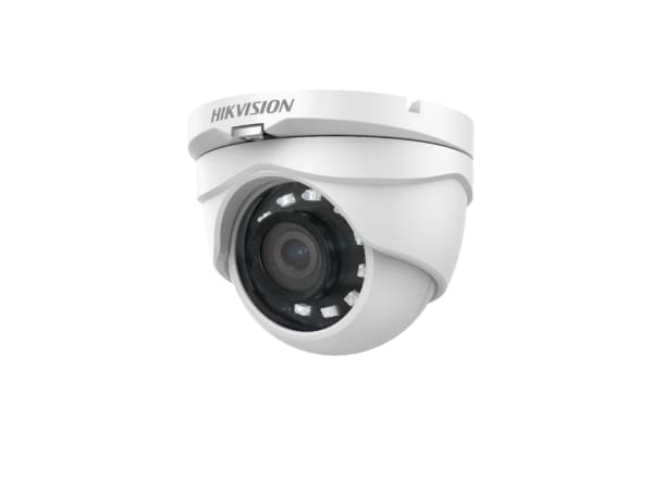 Hikvision HD1080P IR Turret Camera DS-2CE56D0T-IRMF - Overvåkingskamera - kuppel - utendørs - værbestandig - farge (Dag og natt) - 2 MP - 1080p - M12