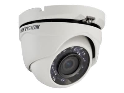 Hikvision HD1080P IR Turret Camera DS-2CE56D0T-IRMF - Overvåkingskamera - kuppel - utendørs - værbestandig - farge (Dag og natt) - 2 MP - 1080p - M12 Hvit