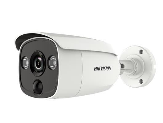 Hikvision 2 MP PIR Bullet Camera DS-2CE12D0T-PIRLO - Övervakningskamera - utomhusbruk - väderbeständig - färg (Dag&Natt) - 2 MP - M12-montering - fas