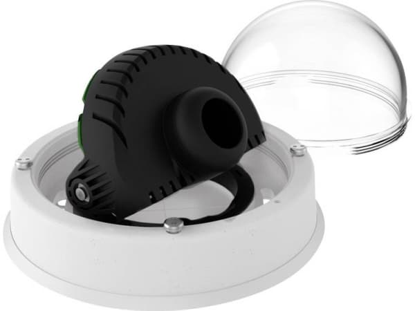 MOBOTIX IndoorDome Mx-v26B-6D - Nätverksövervakningskamera - kupol - inomhusbruk - vandalsäker - färg - 6 MP - 3072 x 2048 - LAN 10/100 - MJPEG, H.26