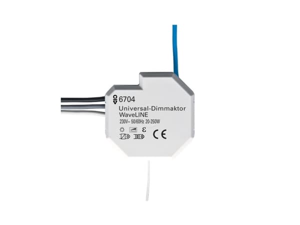 Busch-Jaeger 2CKA006700A0029, Dimmer og bryter, 100 m, Utvendig, Hvit, IP20, CE