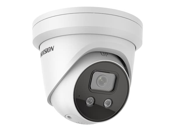 Hikvision AcuSense 4 MP IR Fixed Turret Network Camera DS-2CD2346G2-ISU/SL - Nätverksövervakningskamera - kupol - dammtät/vattentät - färg (Dag&Natt)