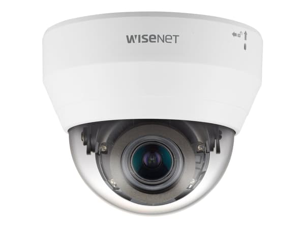Hanwha Vision WiseNet Q QND-7082R - Nätverksövervakningskamera - kupol - färg (Dag&Natt) - 4 MP - 2560 x 1440 - motoriserad - ljud - komposit - LAN 1