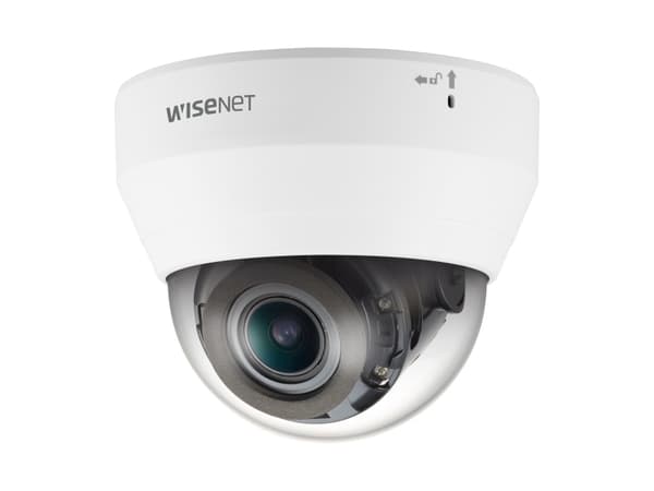 Hanwha Vision WiseNet Q QND-7082R - Nätverksövervakningskamera - kupol - färg (Dag&Natt) - 4 MP - 2560 x 1440 - motoriserad - ljud - komposit - LAN 1