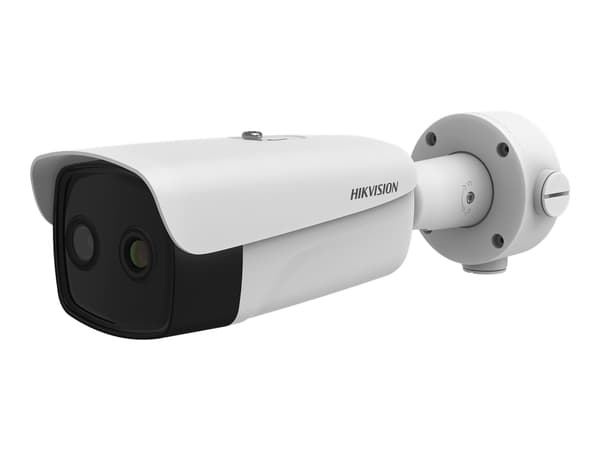 Hikvision Bullet Series DS-2TD2637T-15/P - Termisk/nätverksövervakningskamera - kula - färg (Dag&Natt) - 2688 x 1520 (optical) / 384 x 288 (thermal) Vit