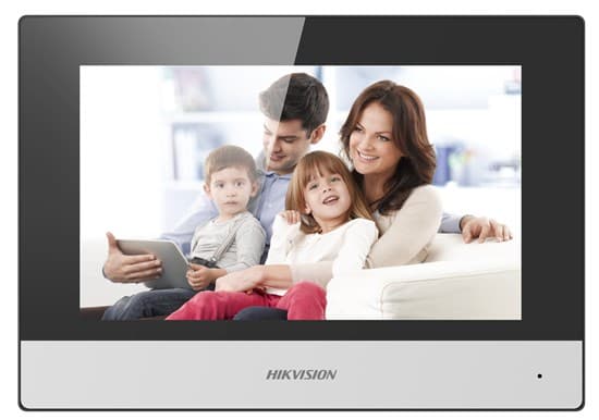 Hikvision DS-KH6320-WTE2 - Video-intercomsystem - trådlös (802.11b, 802.11g, 802.11n) - 7" LCD-bildskärm