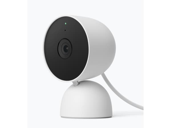 Google Nest Cam - Nettverksovervåkingskamera - innendørs - farge (Dag og natt) - 2 MP - 1920 x 1080 - 1080p - lyd - trådløs - Wi-Fi - H.264