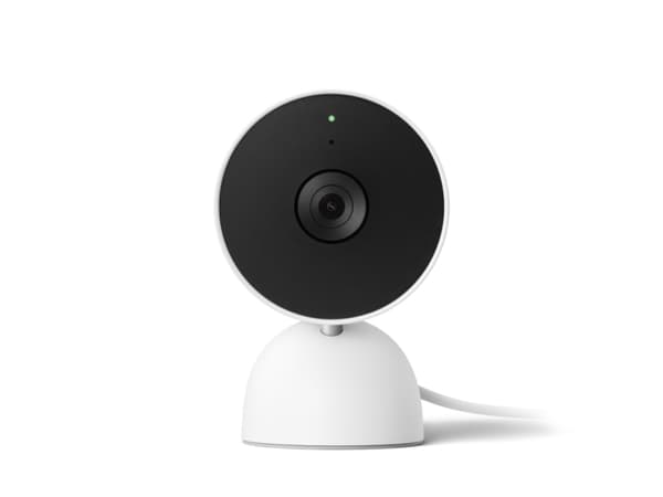 Google Nest Cam - Nettverksovervåkingskamera - innendørs - farge (Dag og natt) - 2 MP - 1920 x 1080 - 1080p - lyd - trådløs - Wi-Fi - H.264