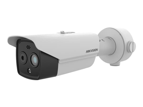 Hikvision HeatPro Series DS-2TD2628-10/QA - Termisk/nätverksövervakningskamera - kula - färg (Dag&Natt) - 2688 x 1520 (optical) / 256 x 192 (thermal) Vit