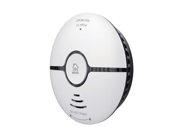 DELTACO SMART HOME SH-WS03 - Røykalarm - trådløs - 802.11b/g/n - 2.4 Ghz - hvit