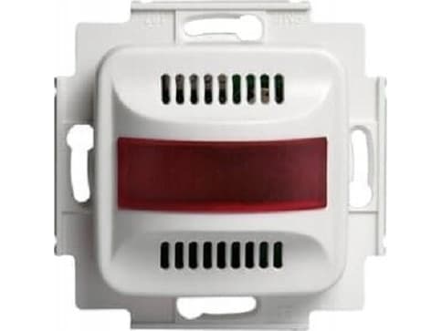 FIM1200 SIGNAL WHITE BEECH WITH RED LIGHT 78DB 9.5-28V AC / 9.5-35V DC