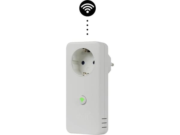 Mill WiFi Socket 3 - Älykäs kytkin - langaton - 802.11b/g/n - 2.4 Ghz - valkoinen
