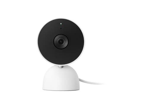 Google Nest Cam - Nätverksövervakningskamera - inomhusbruk - färg (Dag&Natt) - 2 MP - 1920 x 1080 - 1080p - ljud - trådlös - Wi-Fi - H.264
