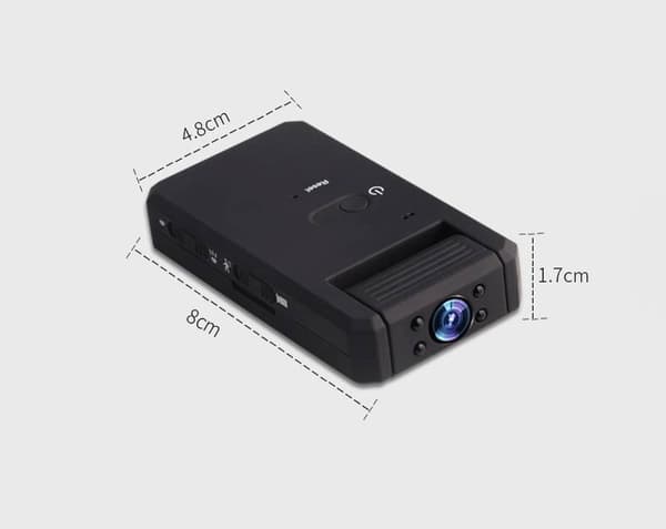 Roterbar spionkamera, FullHD, IR-nattseende, 140° vidvinkel, rörelsedetektion