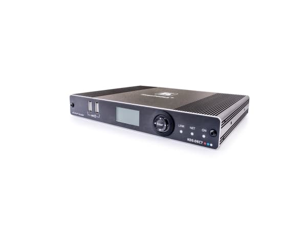 Kramer Electronics KDS-DEC7, 4096 x 2160 pixlar, Svart, 24 V, 5 A, 189 mm, 145 mm