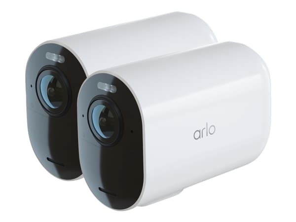 Arlo Ultra 2 XL - Nettverksovervåkingskamera - kule - vannbestandig - farge (Dag og natt) - 3840 x 2160 - lyd - trådløs - Wi-Fi (en pakke 2) Hvit