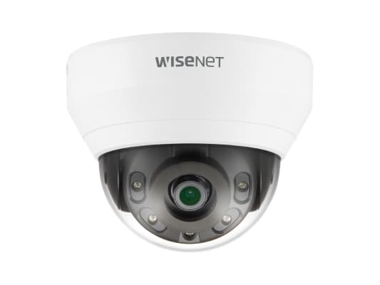Hanwha Vision WiseNet Q QNV-7012R - Nätverksövervakningskamera - kupol - färg (Dag&Natt) - 4 MP - 2560 x 1440 - fast lins - ljud - komposit - LAN 10/