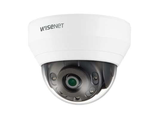 Hanwha Vision WiseNet Q QNV-7012R - Nätverksövervakningskamera - kupol - färg (Dag&Natt) - 4 MP - 2560 x 1440 - fast lins - ljud - komposit - LAN 10/