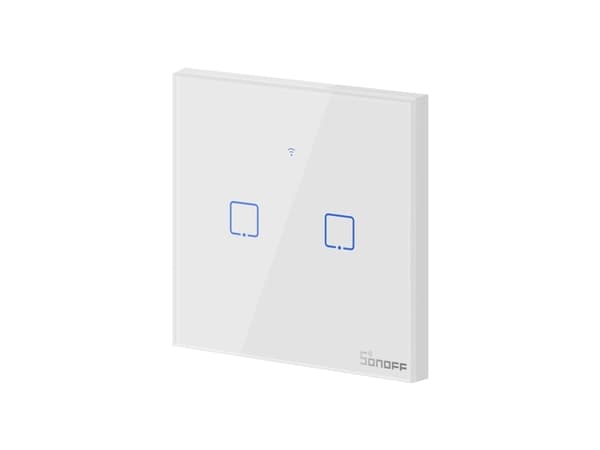 Touch light switch WiFi + RF 433 Sonoff T0 EU TX (2-channel)