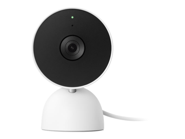 Google Nest Cam - Nätverksövervakningskamera - inomhus (kabel) - färg (dag/natt) - 2 MP - 1920 x 1080 - 1080p - ljud - trådlös anslutning via Wi-Fi -