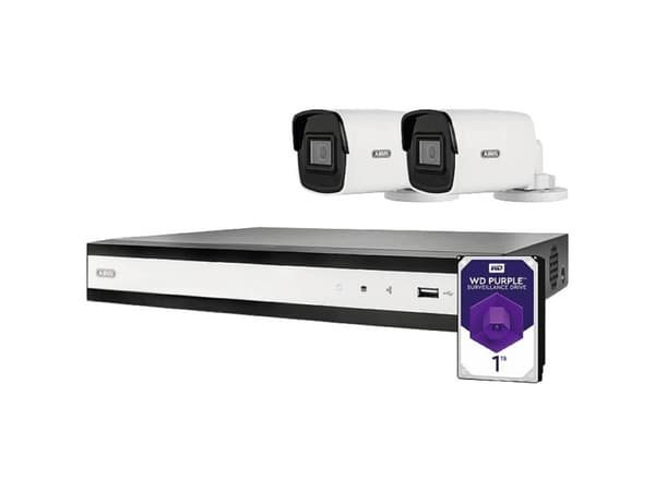 ABUS TVVR36422T - NVR + kamera(er) - kablet (LAN 10/100) - 4 kanaler - 1 x 1 TB - 2 kamera(er) - PS CMOS