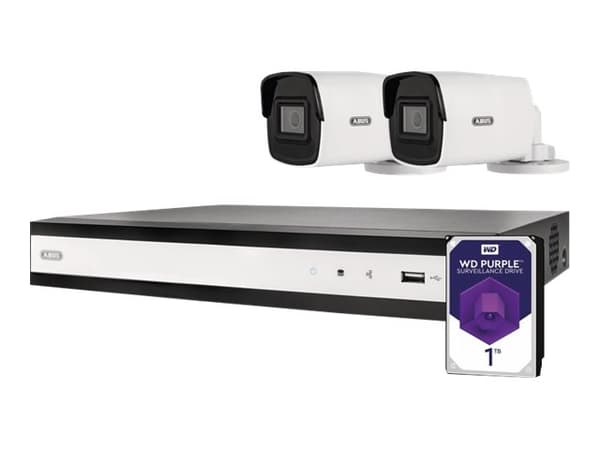 ABUS TVVR36422T - NVR + kamera(er) - kablet (LAN 10/100) - 4 kanaler - 1 x 1 TB - 2 kamera(er) - PS CMOS