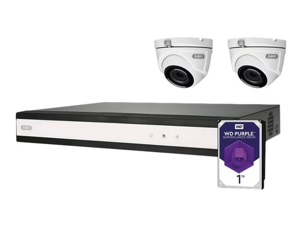 ABUS TVVR33622D - DVR + kamera(er) - kablet (LAN 10/100) - 6 kanaler - 1 x 1 TB - 2 kamera(er) - Kuppel - CMOS