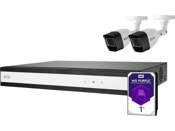 ABUS TVVR33622T - DVR + kamera(er) - kablet (LAN 10/100) - 6 kanaler - 1 x 1 TB - 2 kamera(er) - CMOS