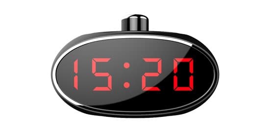Spyclock PRO Twist, Spionbordsklocka med 330° rotation, Wifi, H.264, Motion detection, Push-larm