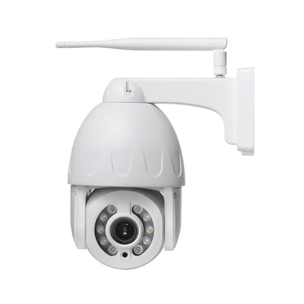 Utomhus Övervakningskamera, FullHD 4G kamera med styrbar PTZ, 5x optisk zoom, mikrofon, 60m mörkersyn