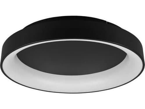 Trio Girona LED-taklampe, 60 cm, svart, 5600 lm, nyanser av hvitt lys