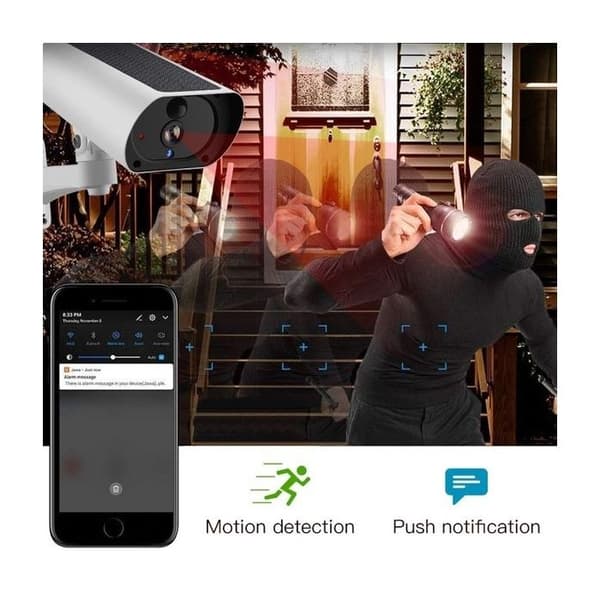 Vattentät säkerhetskamera med Wifi-solpanel och IP Zoom X