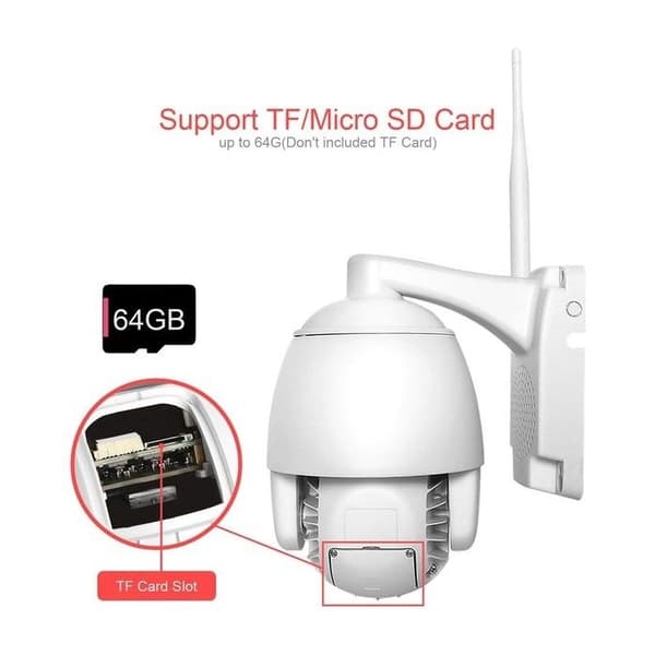 3G/4G roterande övervakningskamera med X5-zoom och mörkerseende