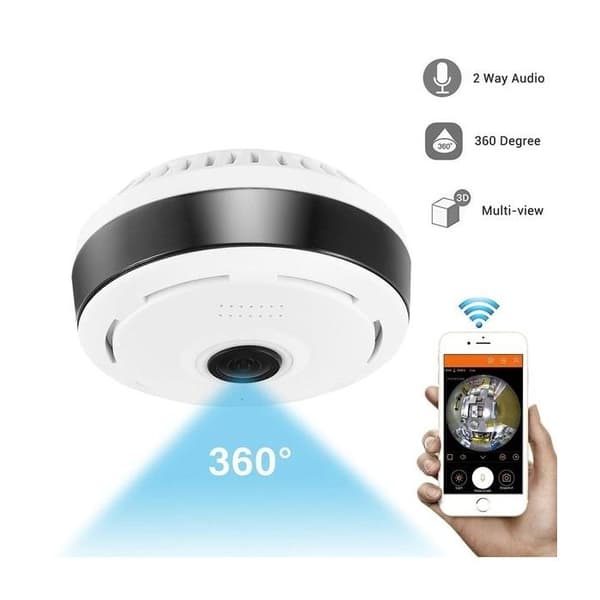 Säkerhetskamera - Märke - 360° panoramavy - Nattseende - Wifi och P2P