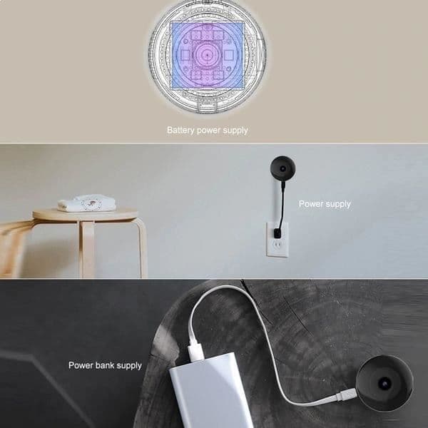 Mini 1080P IP WIFI-kamera mörkerseende och rörelsedetektering * Mått: 4 x 4 x 1,5 cm * Videoupplösning: Ultra HD