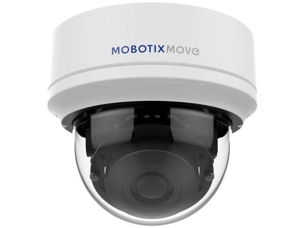 Mobotix Move, IP-turvakamera, Sisätila ja ulkotila, Langallinen, Katto, Musta, Valkoinen, Kupoli