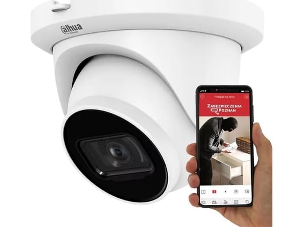 Dahua WizSense Series IPC-HDW2441TM-S-0280B - Nettverksovervåkingskamera - øyeeple - støv-/vanntett - farge (Dag og natt) - 4 MP - 2688 x 1520 - 720p