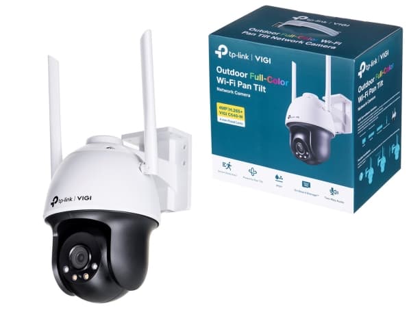 TP-Link VIGI C540-W V1, IP-säkerhetskamera, Inomhus & utomhus, Kabel & Trådlös, RCM, BSMI, VCCI, NCC, JRF, KC, Innertak/vägg, Svart, Vit