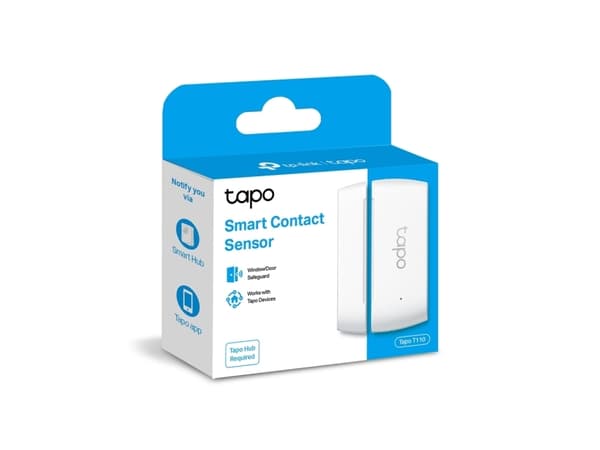 TP-Link Tapo T110, Trådlös, Vit, 922 MHz, Dörr/fönster, 0 - 40 ° C, CR2032