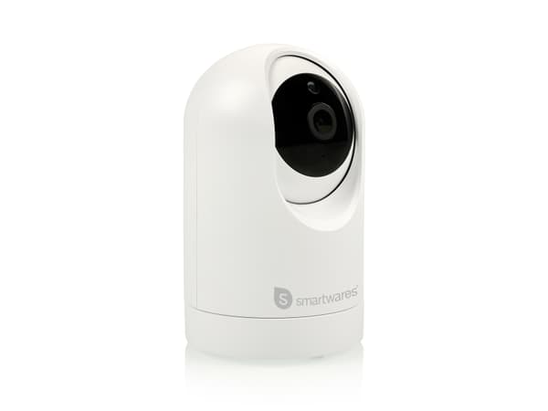 Smartwares CIP-37553, IP-sikkerhetskamera, Innendørs, Trådløs, Bord, Hvit, Kuppel