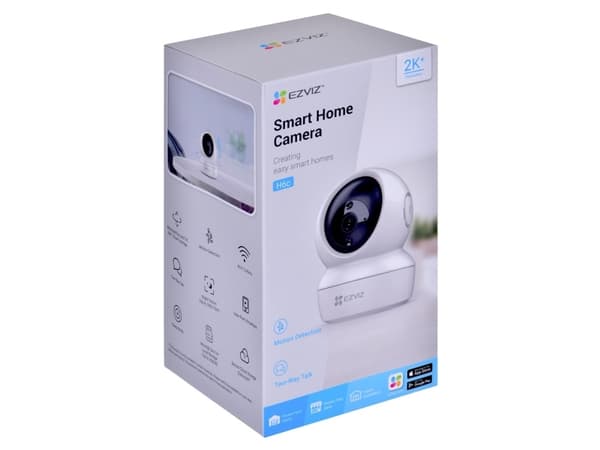 EZVIZ H6c, IP-säkerhetskamera, inomhus, Kabel, CE / UL / FCC / WEEE / REACH / RoHS / UKCA, Bord, Vit