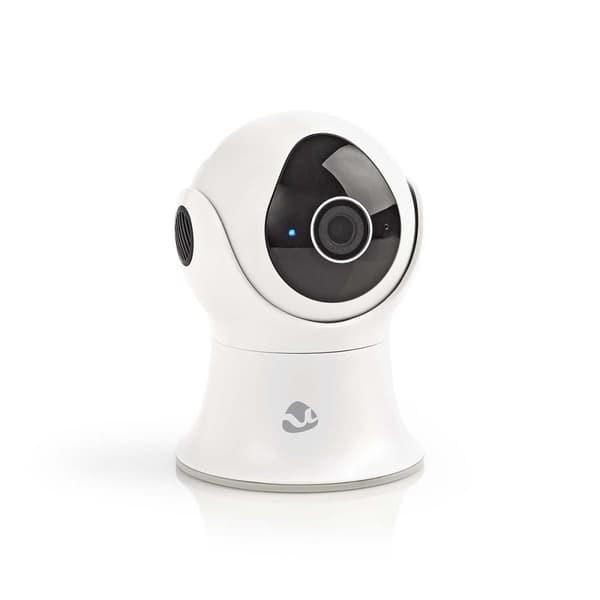 Nedis SmartLife Utendørs kamera | Wi-Fi | Full HD 1080p | Panorering og vipping | IP65 | Cloud Storage (valgfritt) / Internt 16GB | 12 V DC | Med beve