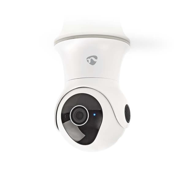 Nedis SmartLife Utendørs kamera | Wi-Fi | Full HD 1080p | Panorering og vipping | IP65 | Cloud Storage (valgfritt) / Internt 16GB | 12 V DC | Med beve