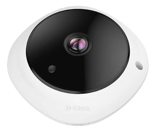 Vigilance 5-megapikslers fiskeøyekamera med panoramautsikt Sort, Hvit