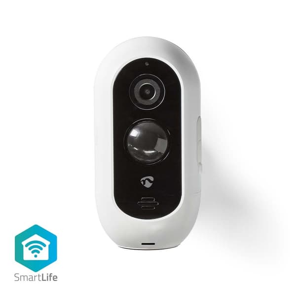 Nedis SmartLife Ulkokamera | Wi-Fi | Full HD 1080p | IP65 | Maks. akunkesto: 6 Kuukautta | MicroSD (ei sisälly) / Pilvipalvelutallennus (valinnainen)