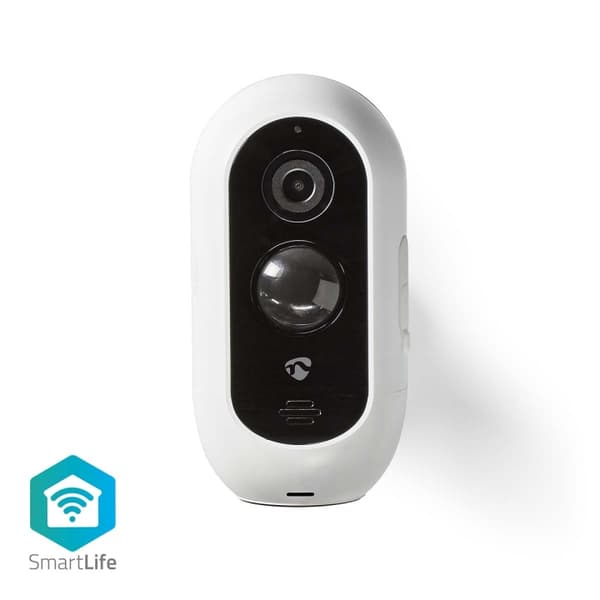 Nedis SmartLife Ulkokamera | Wi-Fi | Full HD 1080p | IP65 | Maks. akunkesto: 6 Kuukautta | MicroSD (ei sisälly) / Pilvipalvelutallennus (valinnainen)
